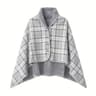 Wearable Blanket Shawl Soft Flannel Cozy Blanket Cloak For Home And Office 8