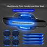 3D Reflective Car Door Handle Protector Stickers Anti Scratch Door Handle Guard 6