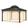 4 Panel Gazebo Mosquito Net Replacement Curtain 7