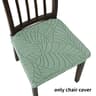 Leaf Jacquard Stretch Dining Chair Cover 10
