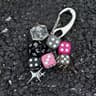 Retro Dice Pendant Keychain 6