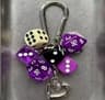 Retro Dice Pendant Keychain 10