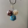 Retro Dice Pendant Keychain 23