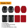 Universal Action Camera Helmet Adhesive Mount Kit 7