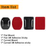 Universal Action Camera Helmet Adhesive Mount Kit 6