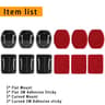 Universal Action Camera Helmet Adhesive Mount Kit 8