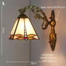 Vintage Tiffany Stained Glass Wall Sconce 16