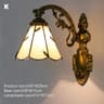 Vintage Tiffany Stained Glass Wall Sconce 15