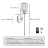 Wireless Rechargeable Crystal Wall Sconce 8