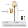 Wireless Rechargeable Crystal Wall Sconce 7