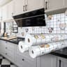 HeatShield Oil Proof Peel And Stick Kitchen Wallpaper 24