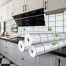 HeatShield Oil Proof Peel And Stick Kitchen Wallpaper 20