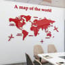 AtlasReflect 3D Acrylic World Map Wall Decor 10