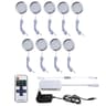 12V Remote Control LED Cabinet Puck Lights 11
