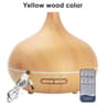 550ml Essential Oil Diffuser  Wood Grain USB Aroma Humidifier With Remote  7Color LED Lights 8