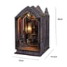 DIY Book Nook Kit Wooden Dollhouse Building Set LED Bookshelf Insert Miniature House Bookend 22