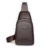 Mens Chest Pack Crossbody Bag  Luxury PU Leather Shoulder Bag For Everyday Use 9
