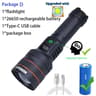 High Power LED Flashlight  USB Rechargeable Tactical Torch With Long Range Beam For Outdoor Adventu 8