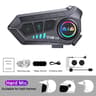 Motorcycle Bluetooth Intercom Headset  Waterproof Helmet Communication System With Music Sharing Fo 7