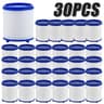 30PCS Faucet  Shower Water Filter Cartridges  Dual PP Cotton Replacement For Kitchen  Bath 8
