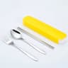 TravelMate 4Piece Stainless Steel Cutlery Set  Portable Spoon Fork Knife  Chopsticks With Storage C 9