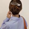 Matte Bow Duckbill Hair Clips  Solid Color Acrylic Hair Claws For Women 15