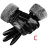 UrbanDrive Black Leather Gloves For Men Thin Winter Touchscreen Driving Style 8