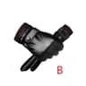 UrbanDrive Black Leather Gloves For Men Thin Winter Touchscreen Driving Style 7