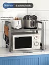Retractable MultiFunction Microwave Oven  Kitchen Storage Rack 10