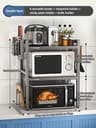 Retractable MultiFunction Microwave Oven  Kitchen Storage Rack 21