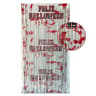 Halloween Spanish Blood Handprint Door Curtain In Orange And Black 5