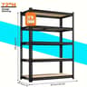 5 Tier Heavy Duty Shelving Unit 72x36x16in 2000lb Capacity Industrial Storage Rack In Matte Black 6