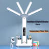 Multifunction USB Charging 3Color LED Desk Lamp With Fan And Clock 7