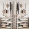 MultiLayer Clothes And Shoe Organizer Rack FloorStanding Hat  Shoe Storage Shelf 18