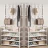 MultiLayer Clothes And Shoe Organizer Rack FloorStanding Hat  Shoe Storage Shelf 19