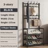 MultiLayer Clothes And Shoe Organizer Rack FloorStanding Hat  Shoe Storage Shelf 7