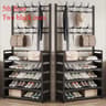 MultiLayer Clothes And Shoe Organizer Rack FloorStanding Hat  Shoe Storage Shelf 20