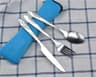 Portable Picnic Cutlery Set With Washable Tableware And Zipper Travel Case 9