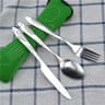 Portable Picnic Cutlery Set With Washable Tableware And Zipper Travel Case 7