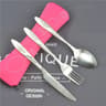 Portable Picnic Cutlery Set With Washable Tableware And Zipper Travel Case 8