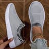 Womens Breathable Knit Sneakers Lightweight Mesh Casual Lace Up Shoes 8
