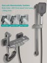 Grey Wall Mounted Digital Display Shower System Full Set 9