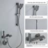 Grey Wall Mounted Digital Display Shower System Full Set 11