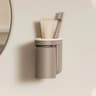 NoHole Wall Mounted Toothbrush Storage Rack With Mouthwash Cup  Bathroom Organizer  Toothbrush Hold 9