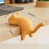 Cat Shaped Desk Side Backpack Hook No Punch Strong Load Bearing Foldable Hanger 1 Or 2pcs 9