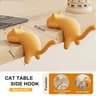 Cat Shaped Desk Side Backpack Hook No Punch Strong Load Bearing Foldable Hanger 1 Or 2pcs 12