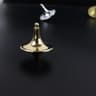 Metal Gyro Precision Silver Spinning Top With Movie Totem Print 9