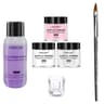 40ml Crystal Liquid  45ml Acrylic Powder Nail Kit  Beginner Acrylic Nail Set Pink White Transparent 7