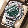 POEDAGAR Luxury Stainless Steel Chronograph Watch For Men 8