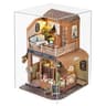 DIY Miniature House Book Nook Kit 3D Wooden Puzzle Bookshelf Insert Model 9